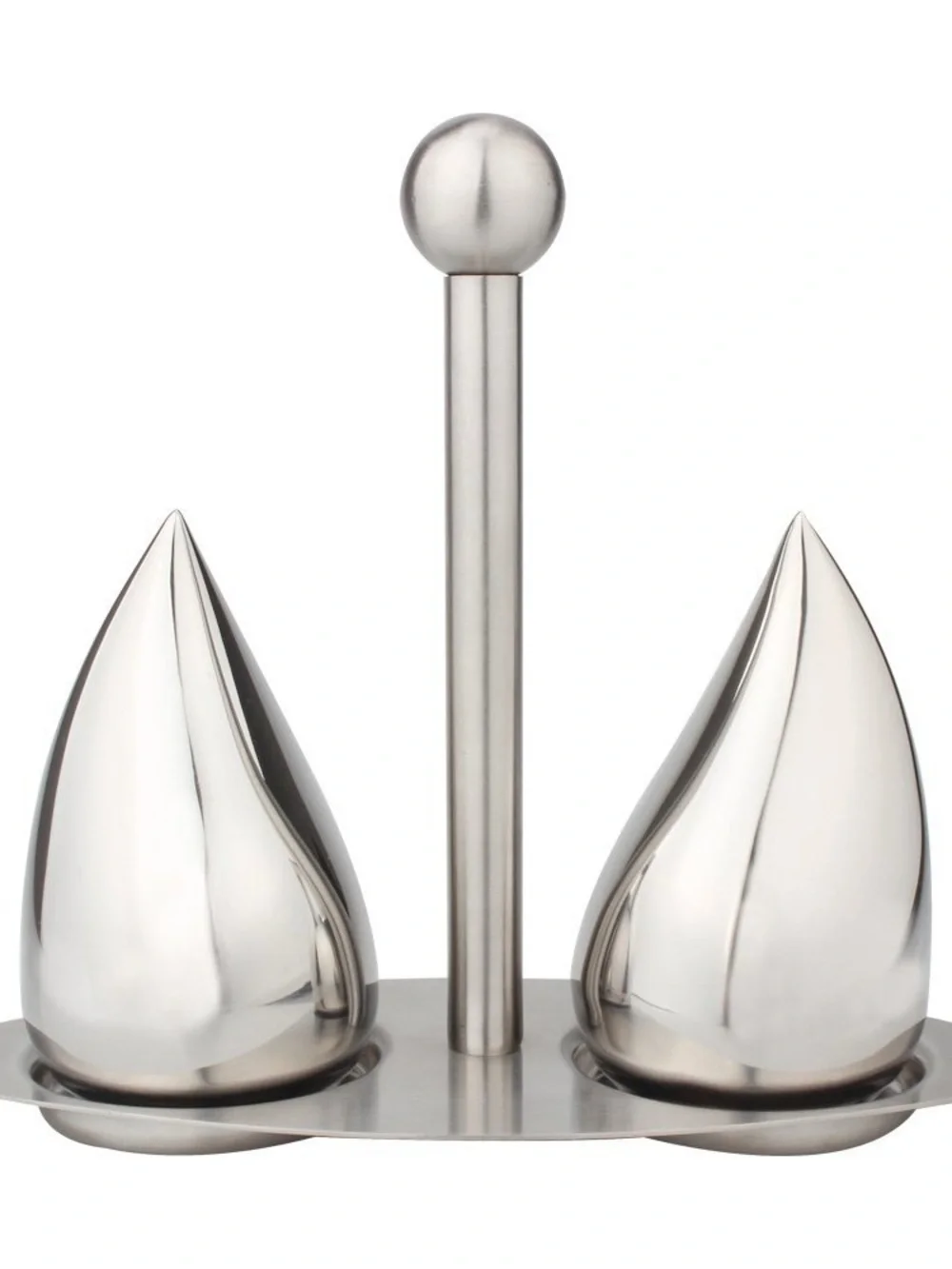 Water Droplet Salt and Pepper Shakers, Silver, Preowned 💧🧂